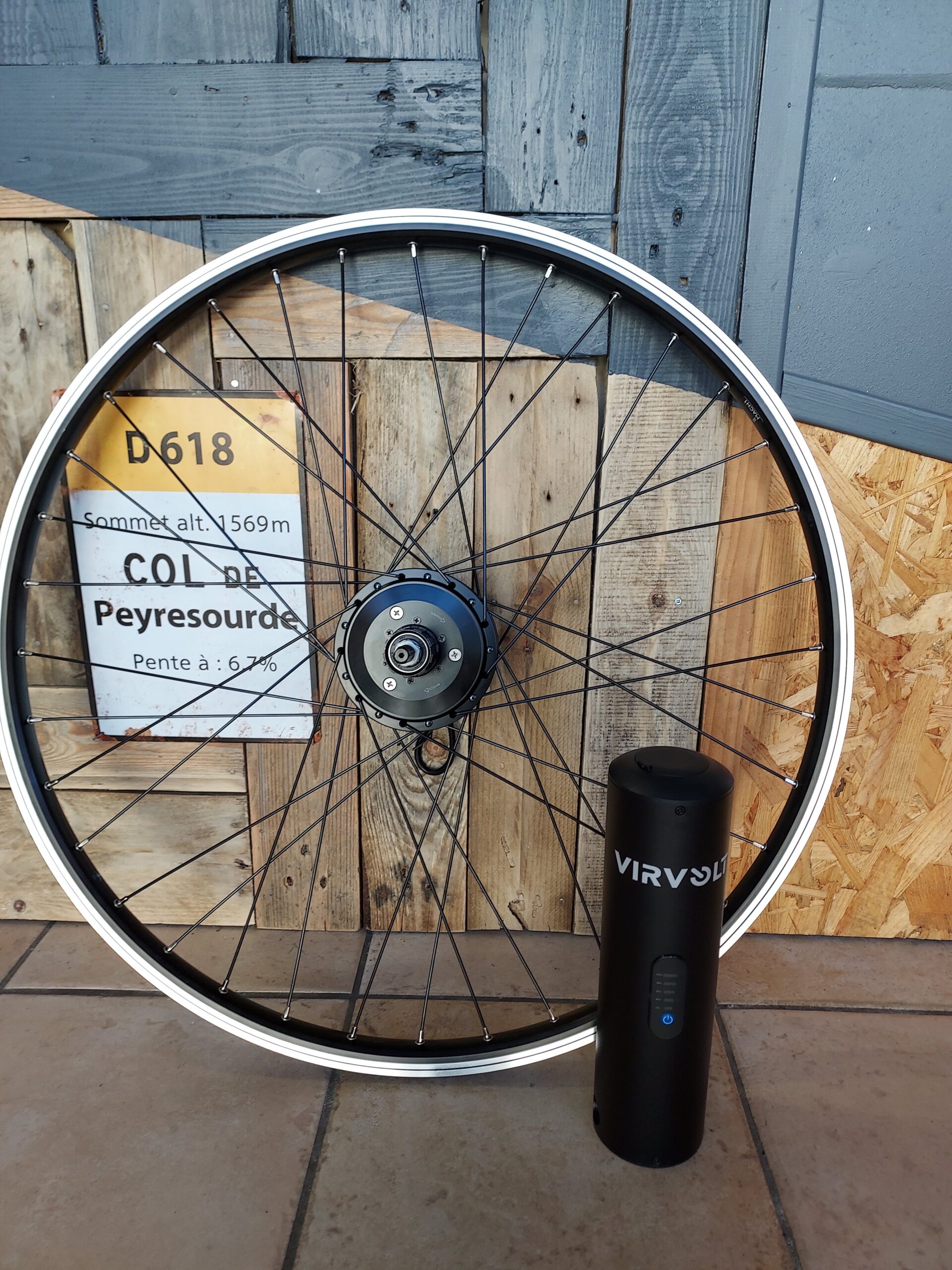 kit d'electrification virvolt 750 moteur roue arriere capteur de pression
