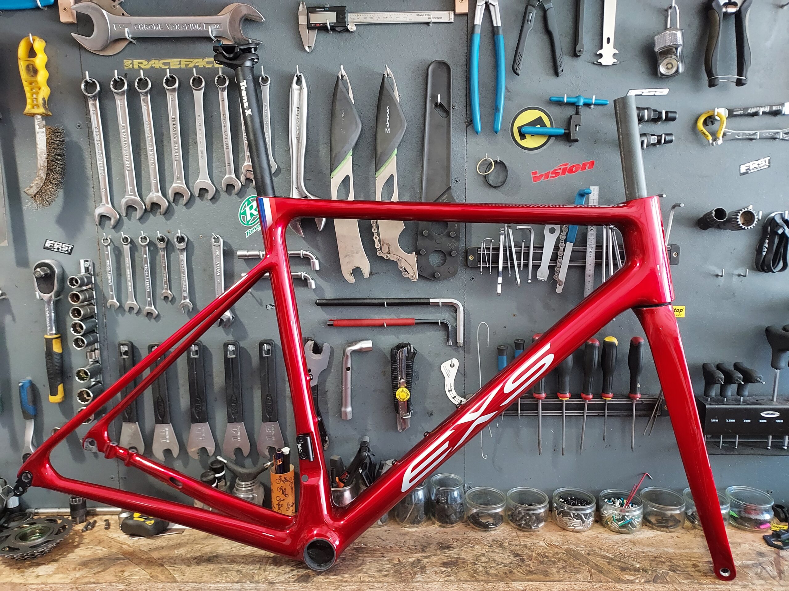 kit cadre carbone route EXS